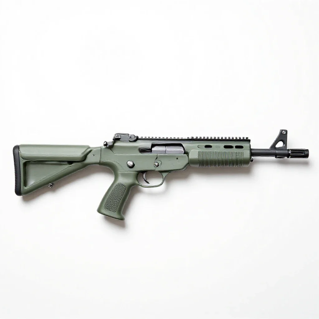 Repeating firearm isolated on a white background