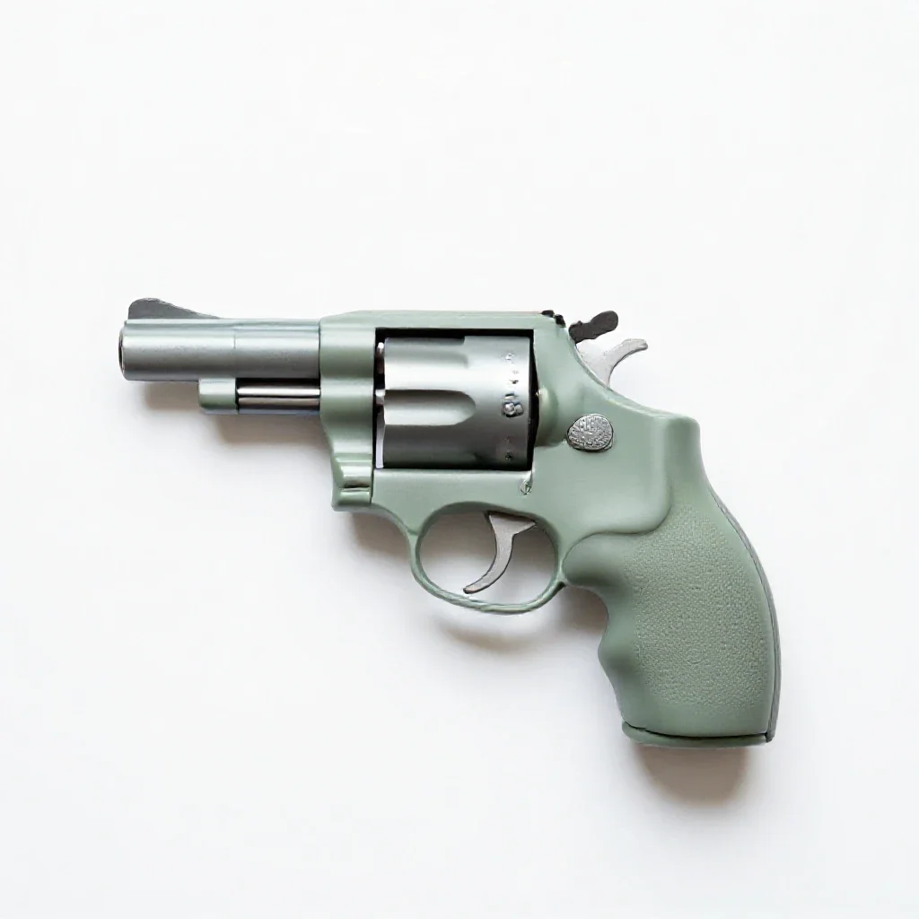 Revolver isolated on a white background