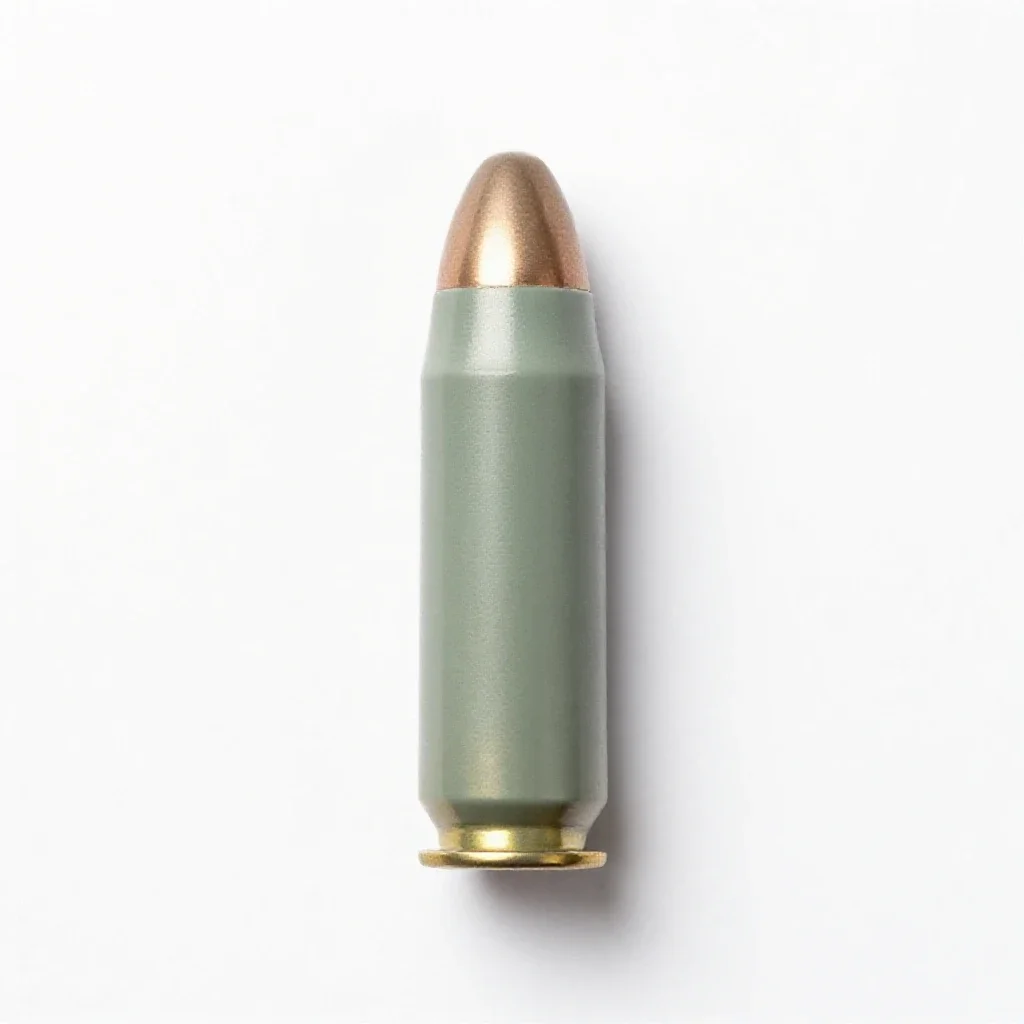 Rifle ball isolated on a white background