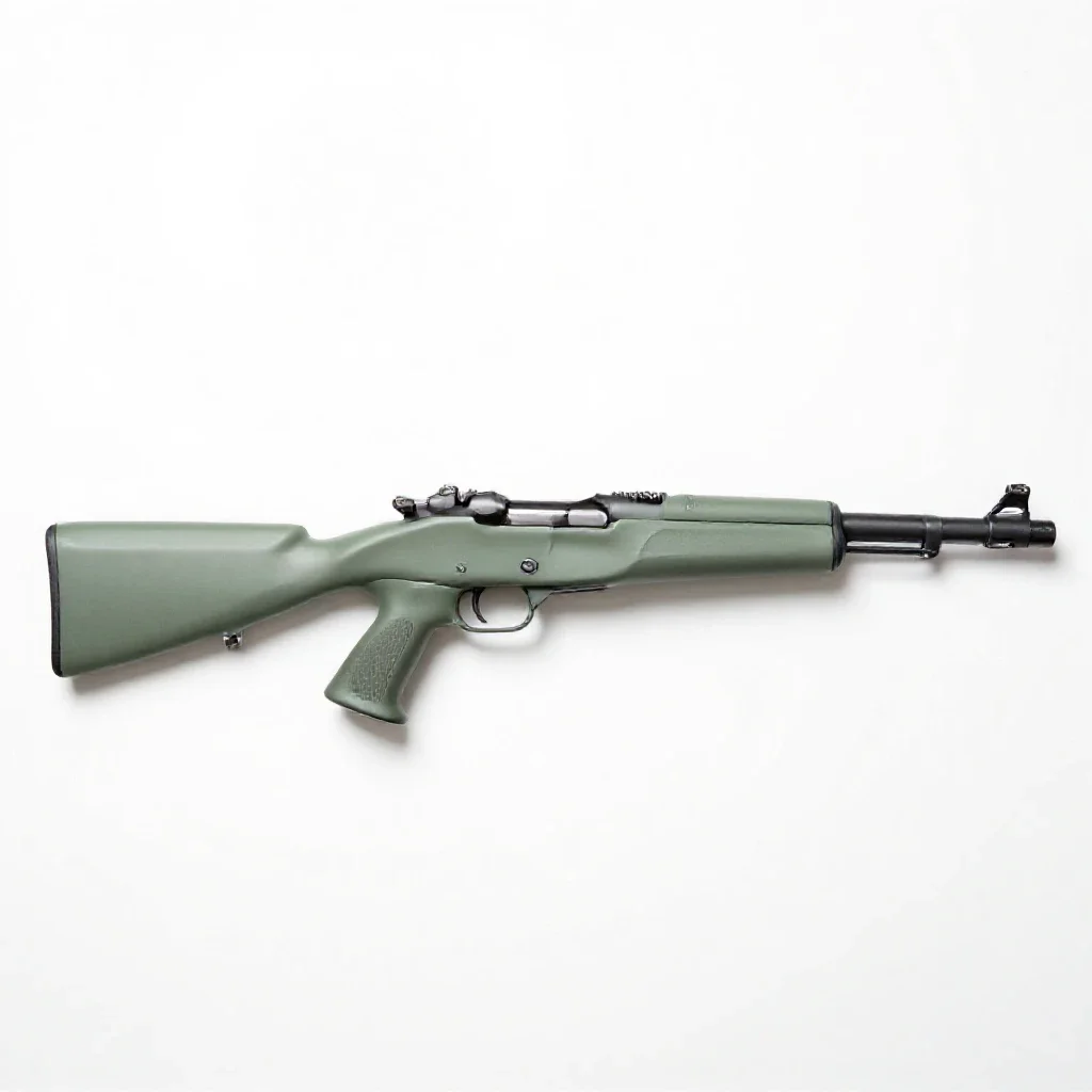 Rifle isolated on a white background