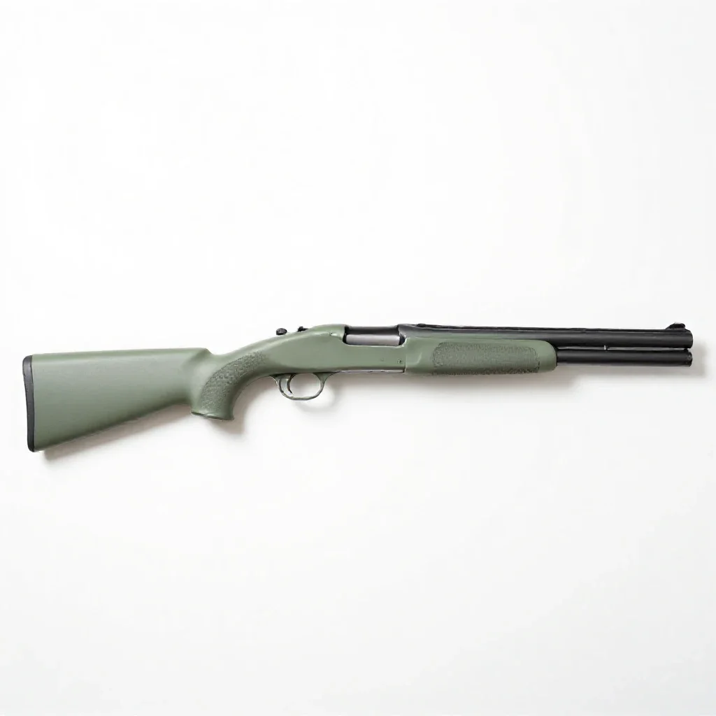 Sawed-off shotgun isolated on a white background