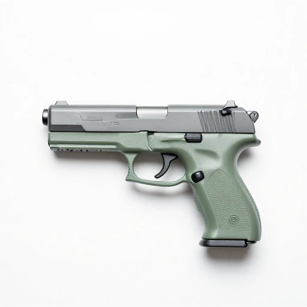 Set gun isolated on a white background