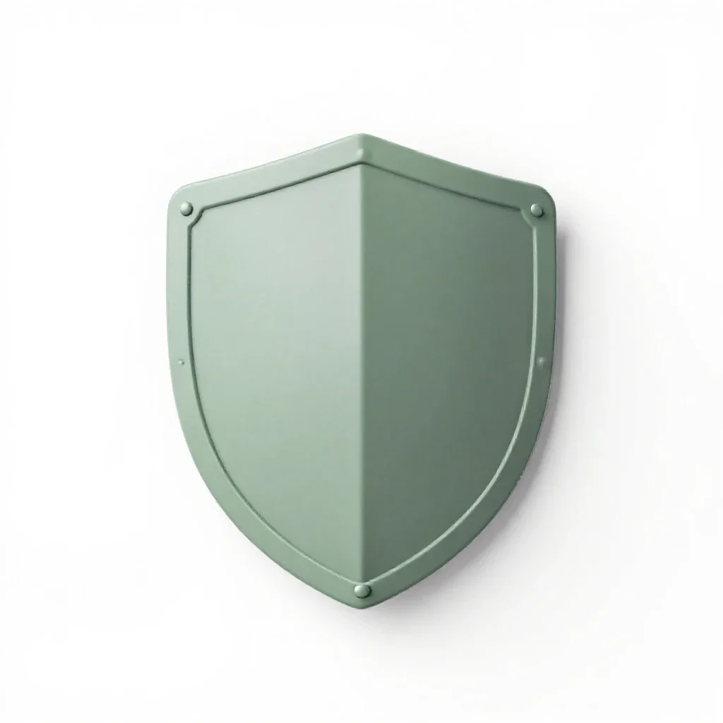Shield isolated on a white background