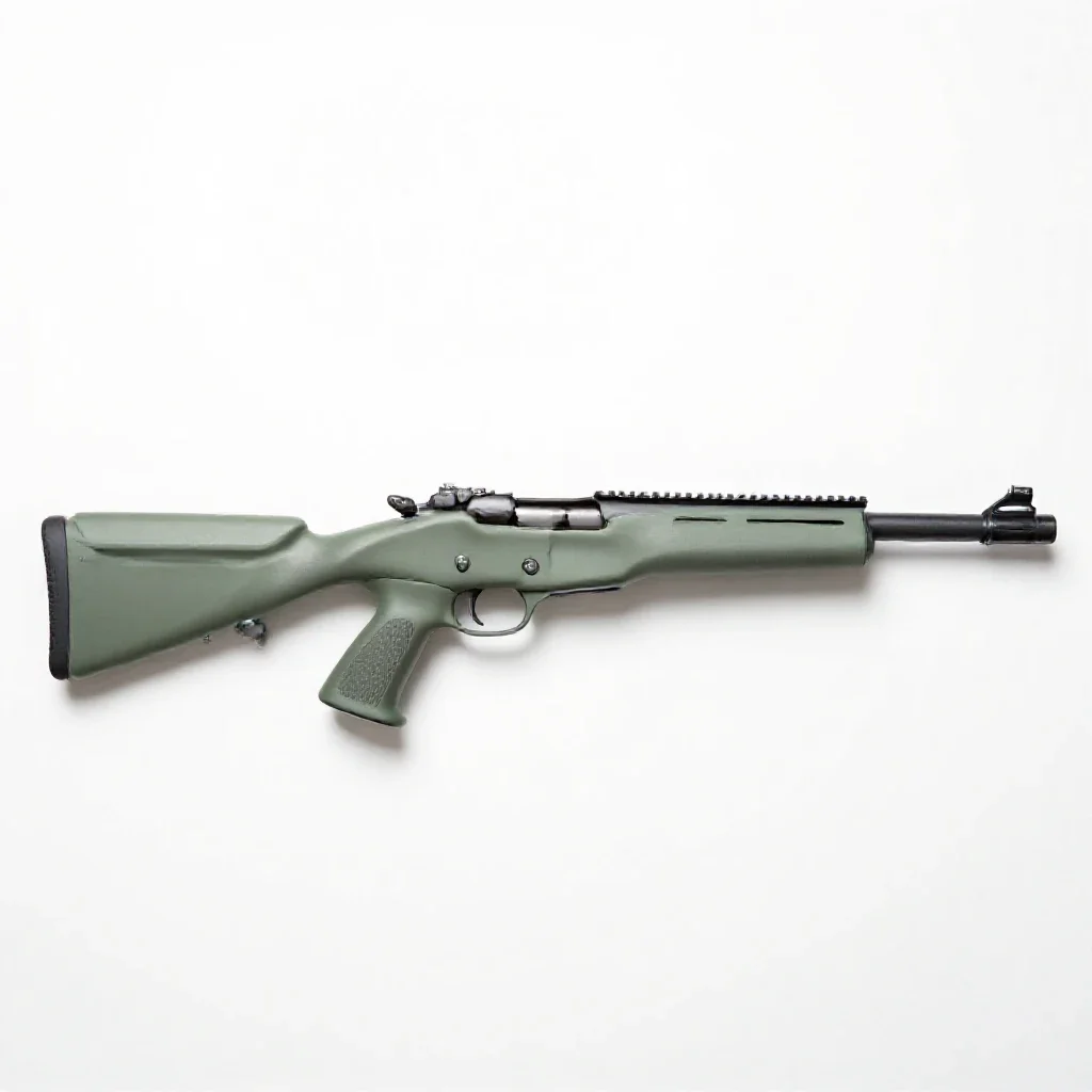 Twenty-two rifle isolated on a white background