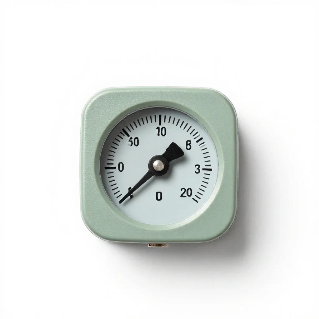 Fuel gauge isolated on a white background