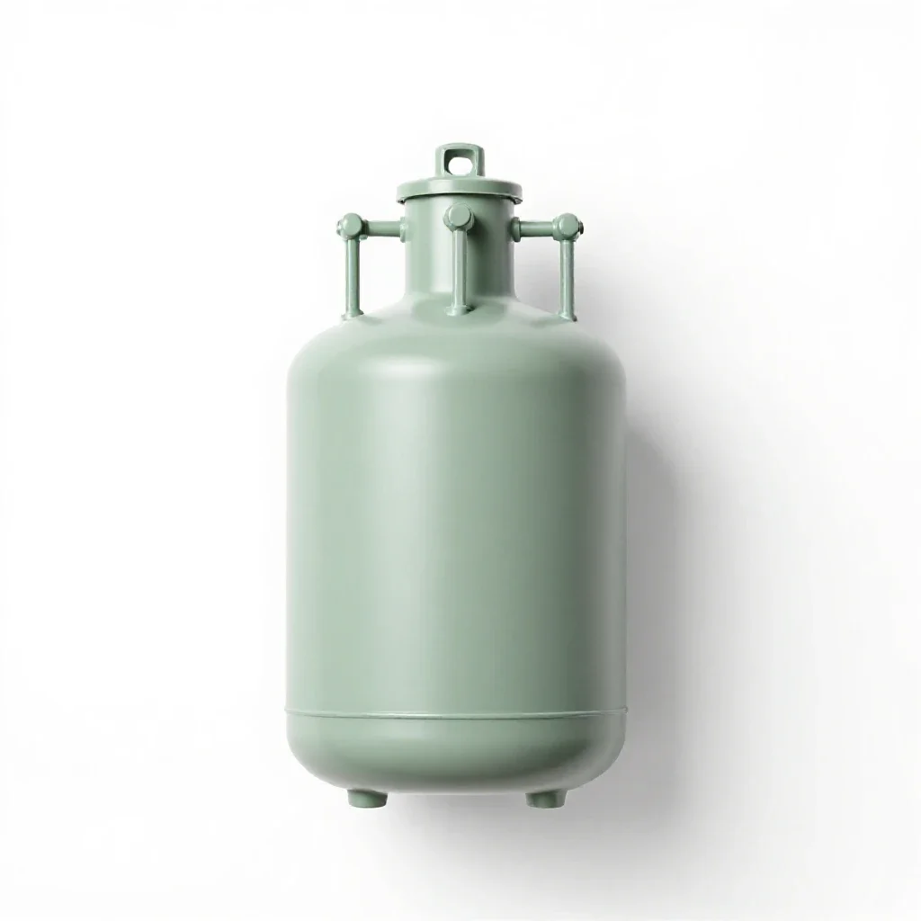 Gas-cooled reactor isolated on a white background