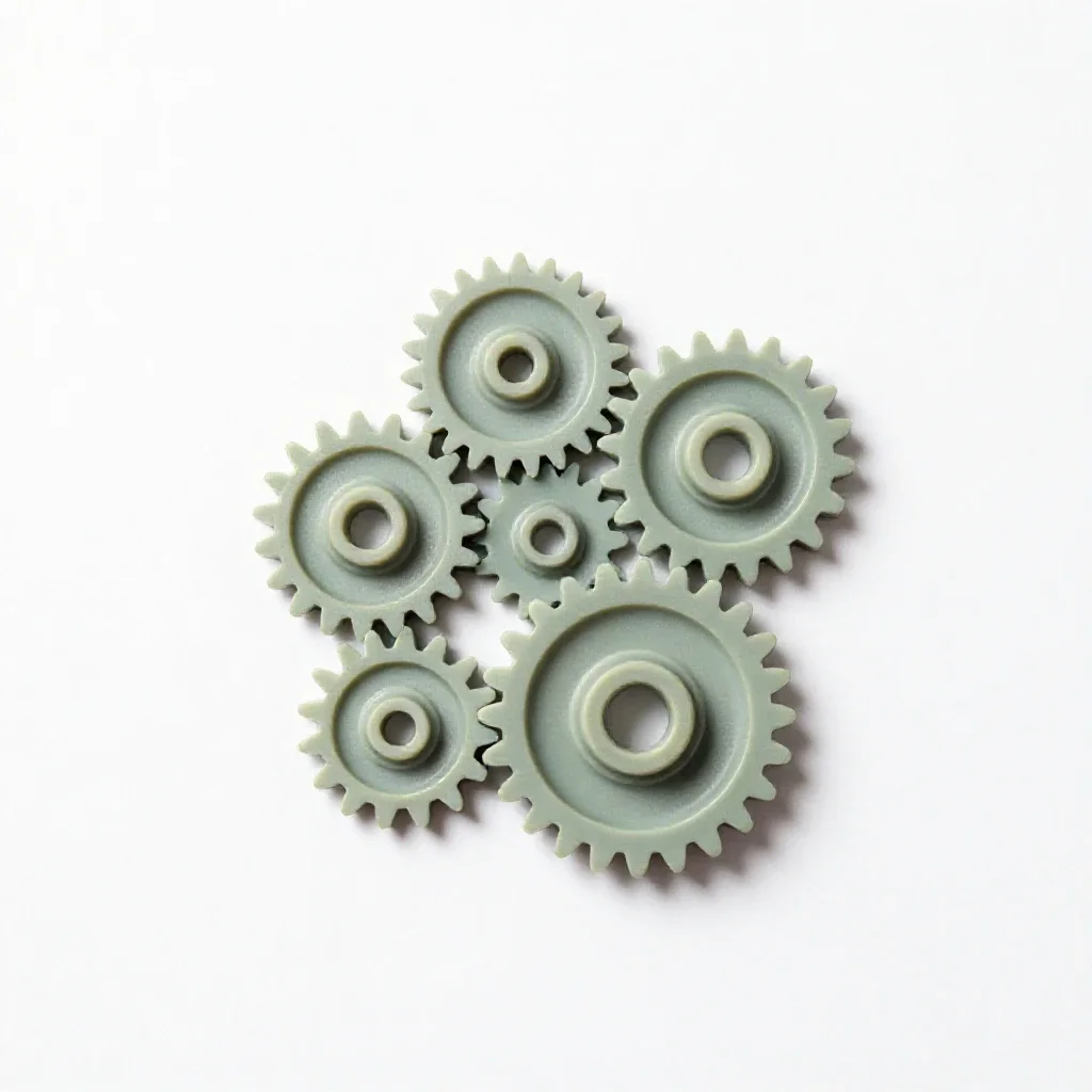Gearset isolated on a white background