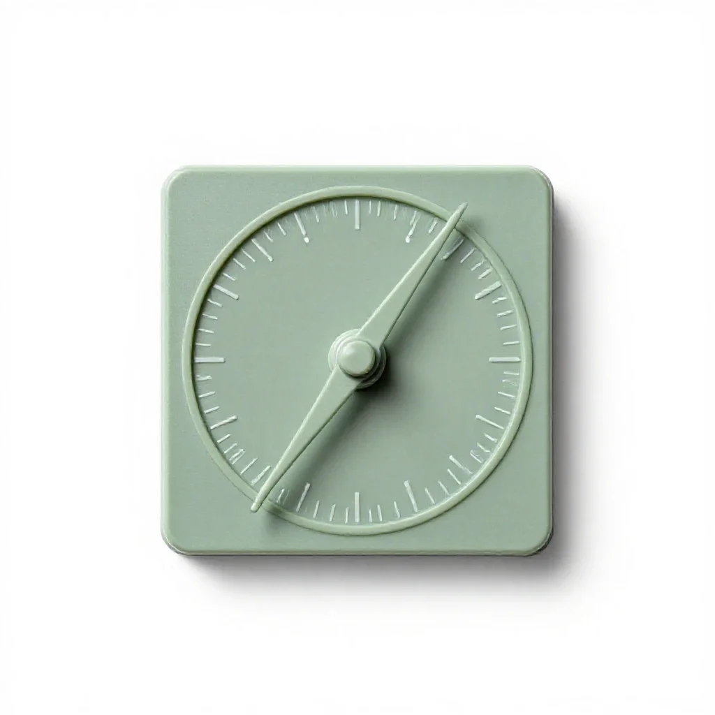 Gnomon isolated on a white background