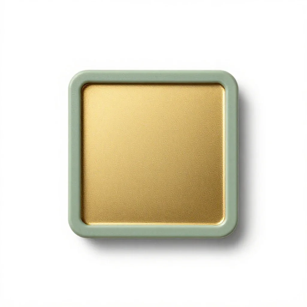Gold plate isolated on a white background