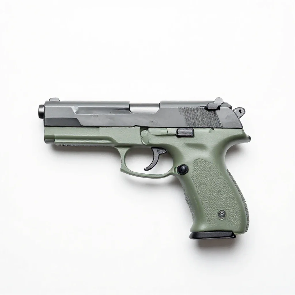 Gun trigger isolated on a white background