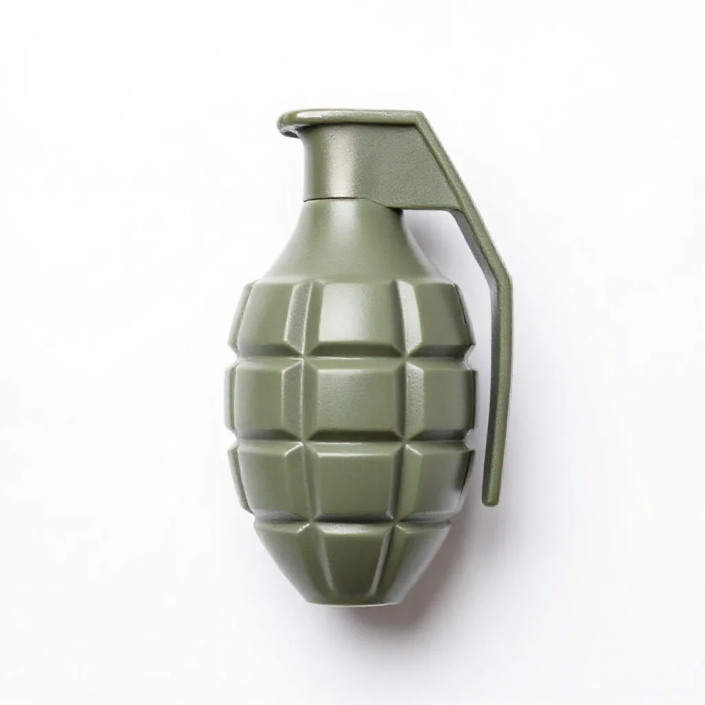 Hand grenade isolated on a white background