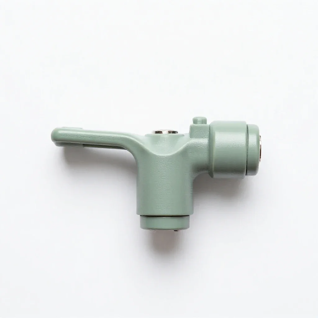 Hand throttle isolated on a white background