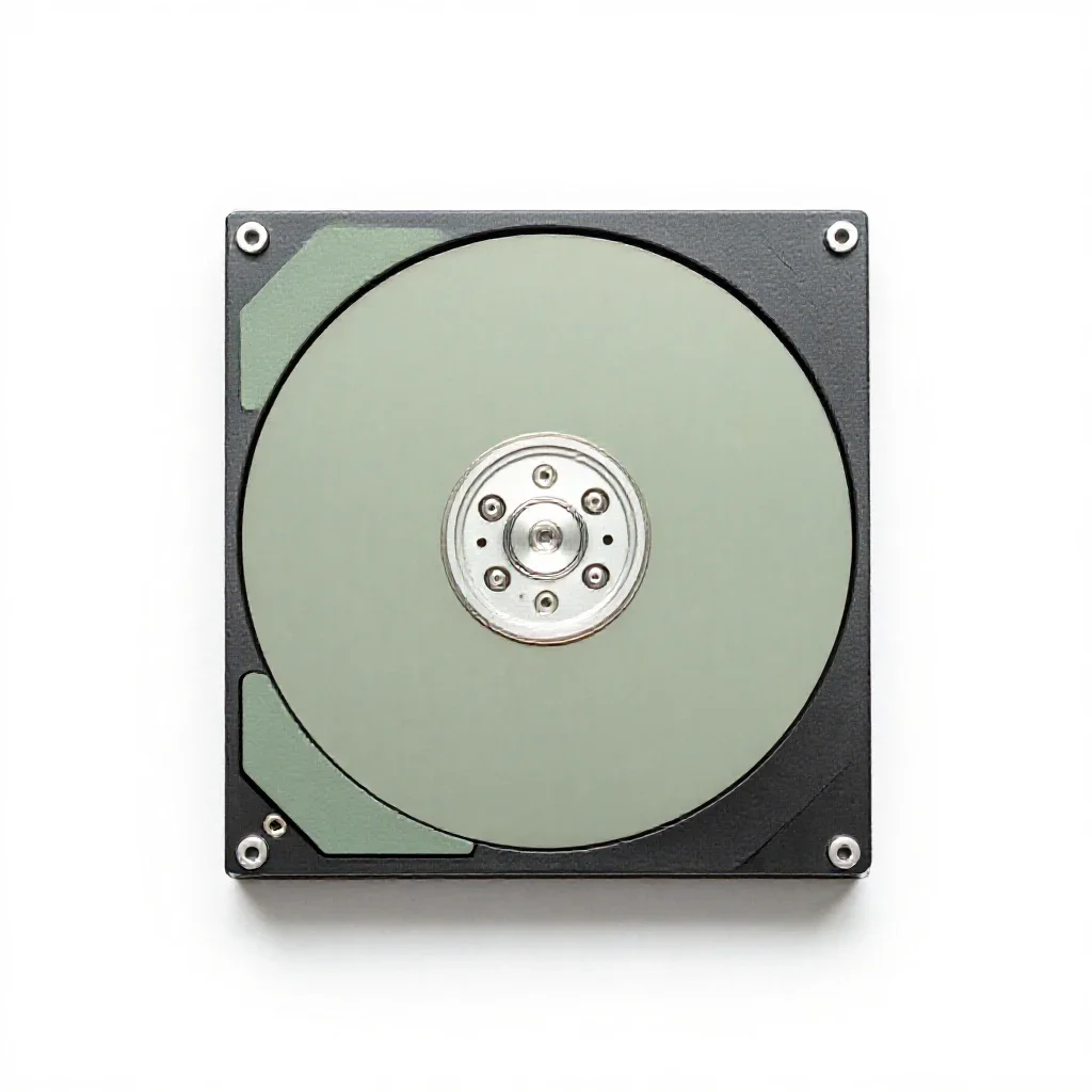 Hard disc isolated on a white background
