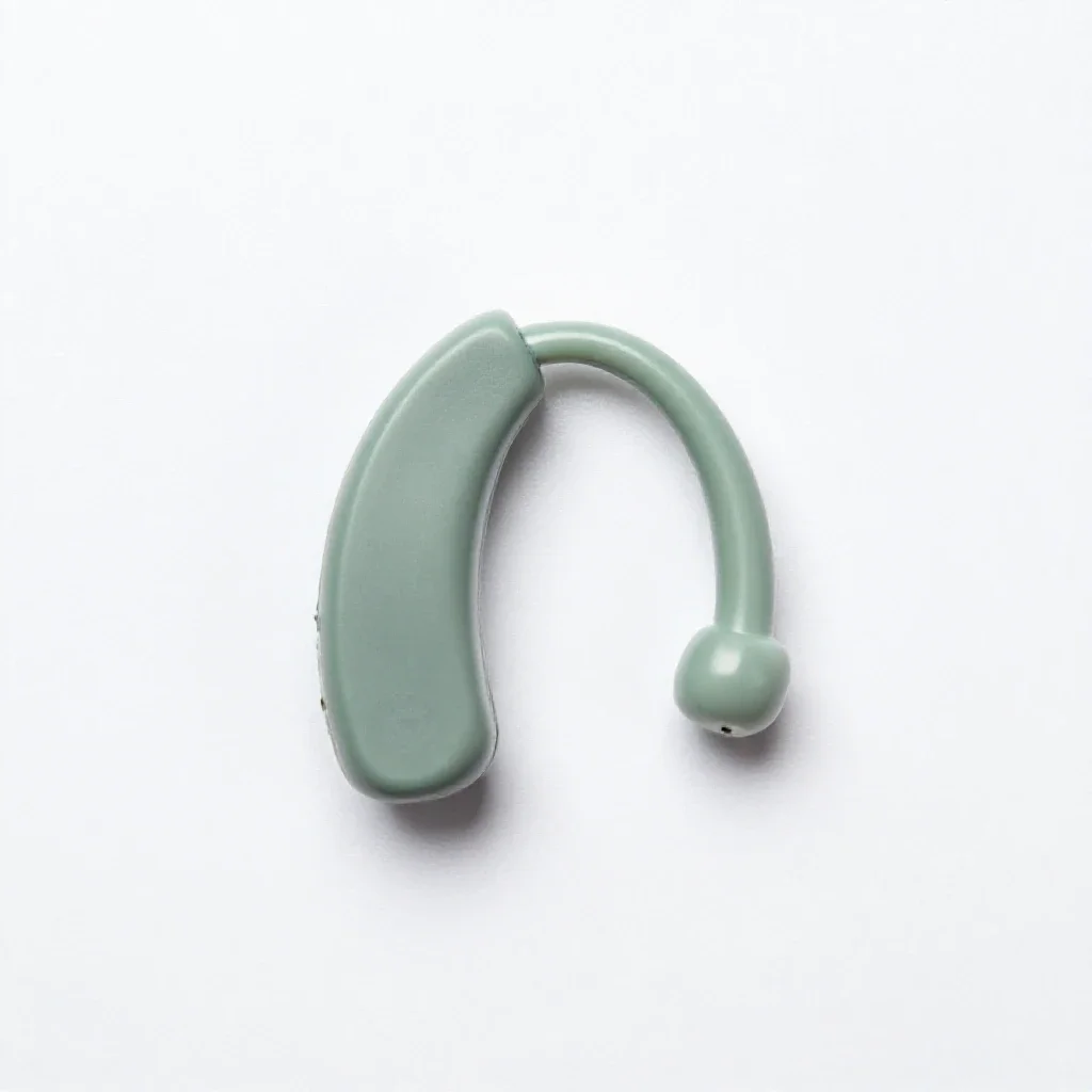 Hearing aid isolated on a white background
