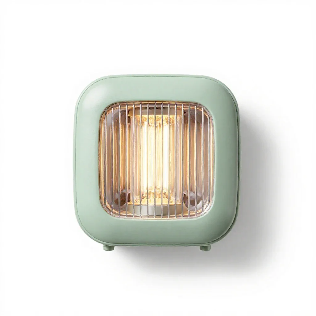 Heat lamp isolated on a white background