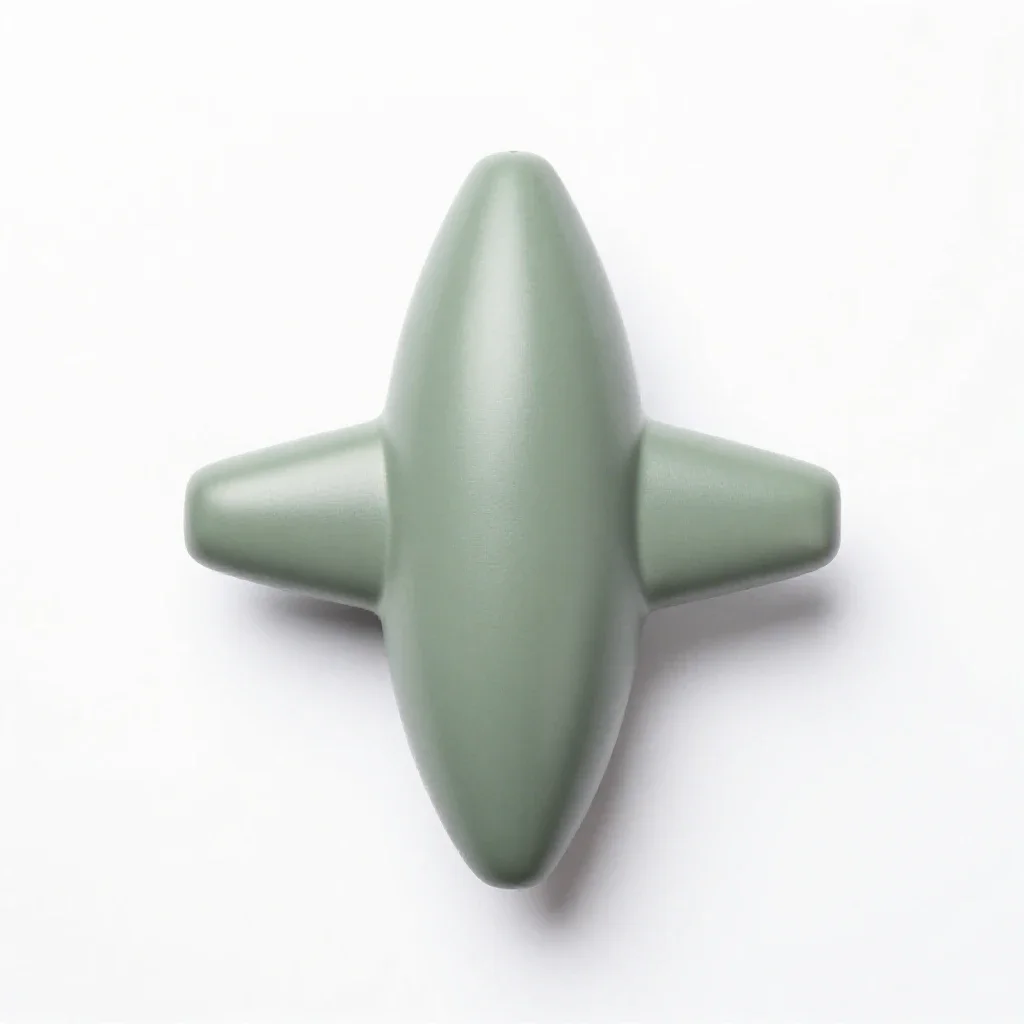 Homing torpedo isolated on a white background