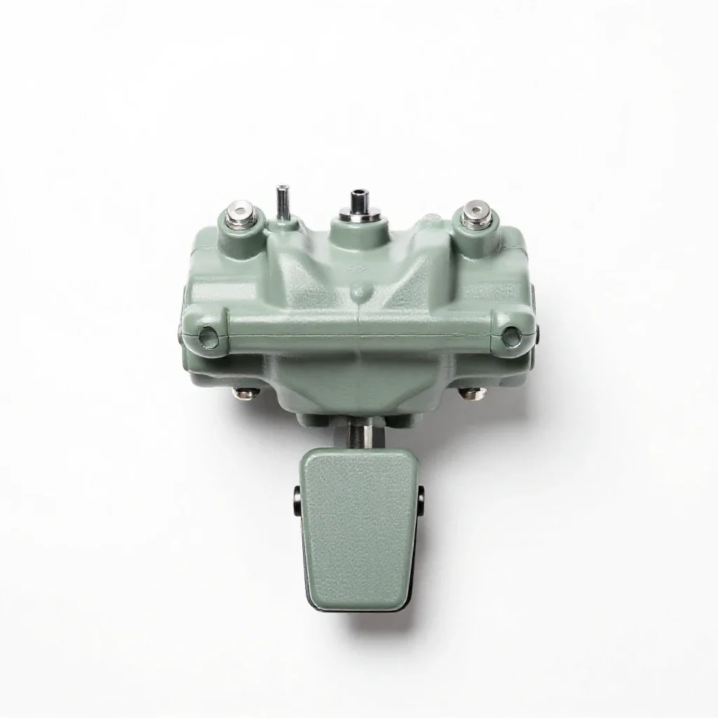 Hydraulic brake isolated on a white background