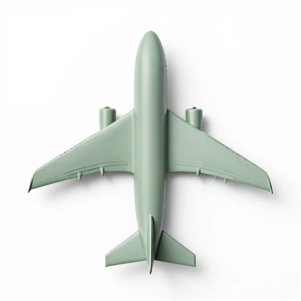 Landing flap isolated on a white background