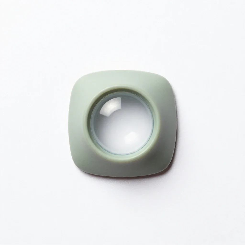 Lens implant isolated on a white background
