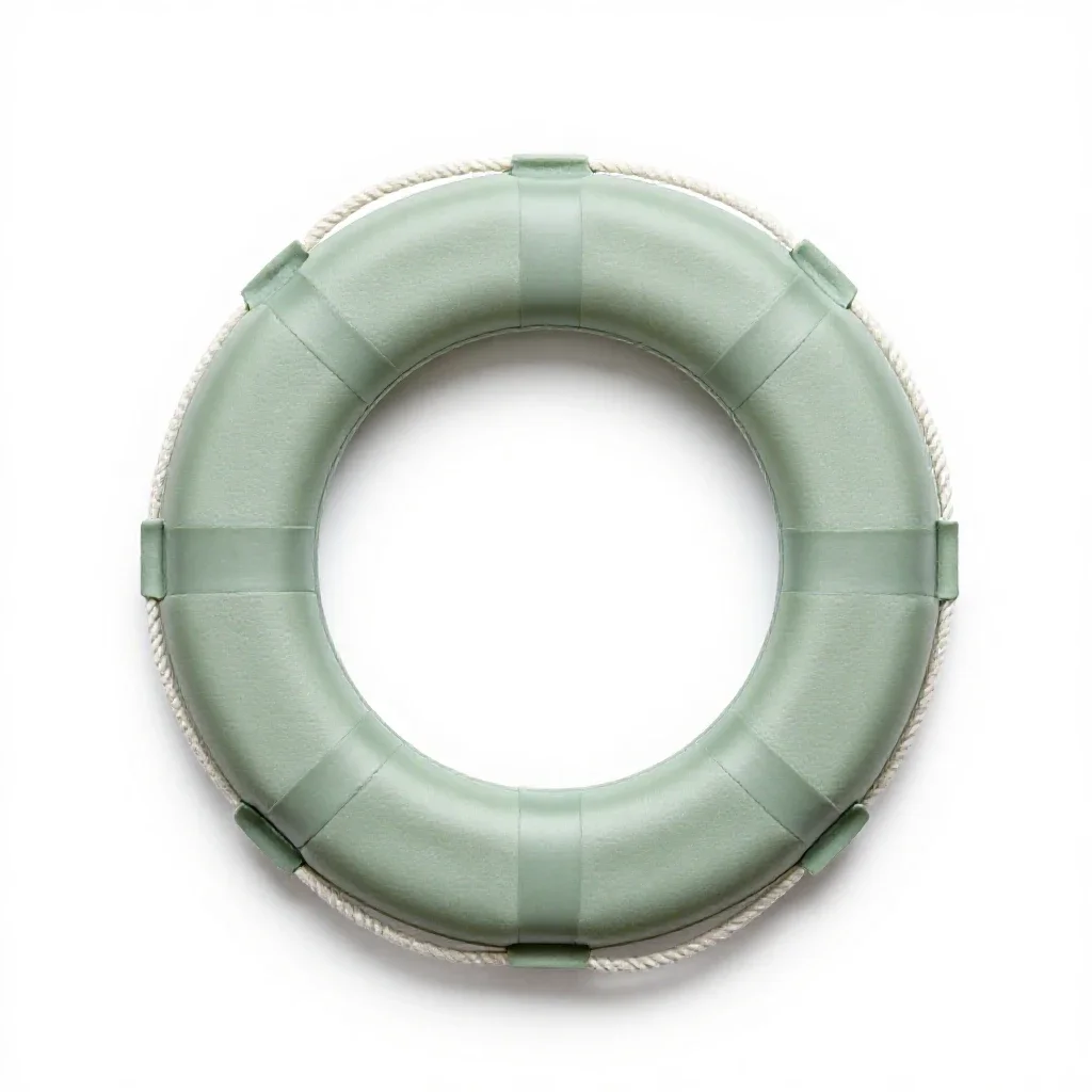 Life buoy isolated on a white background