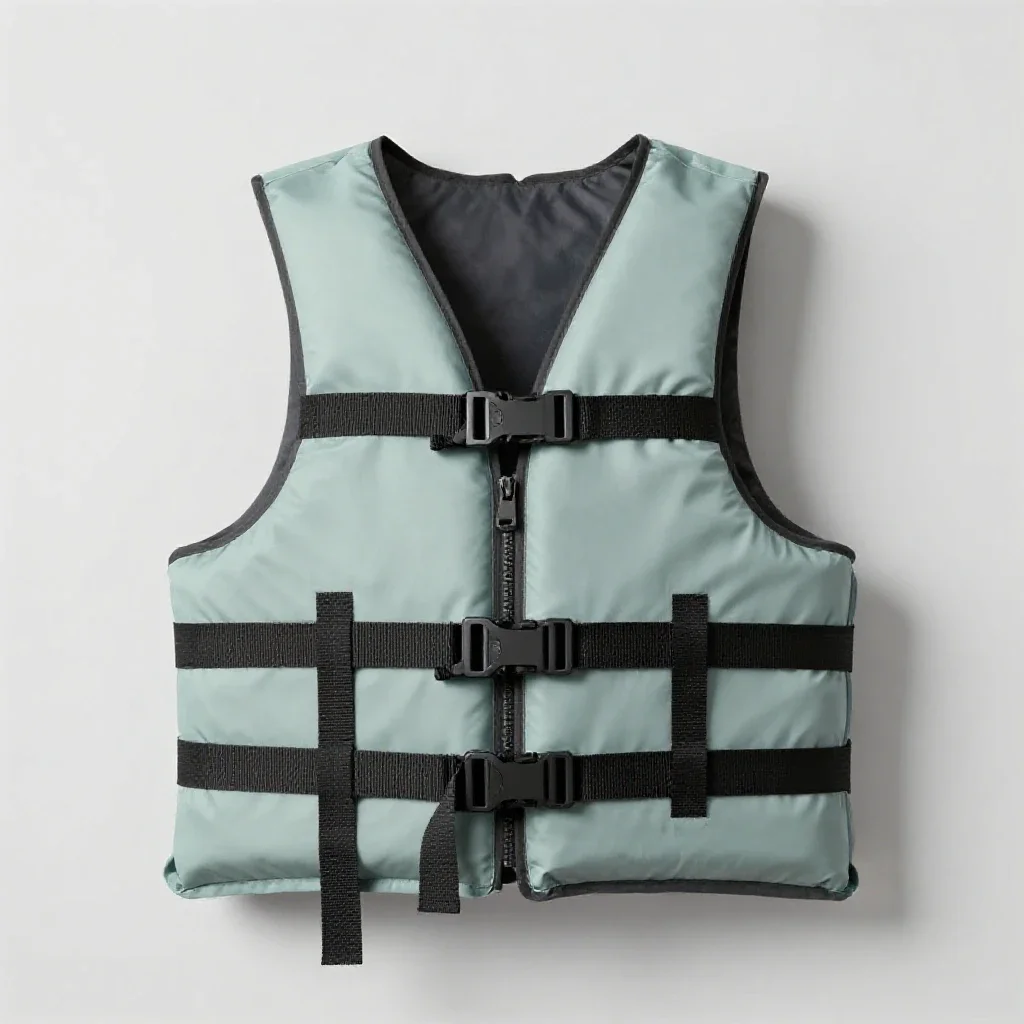 Life jacket isolated on a white background