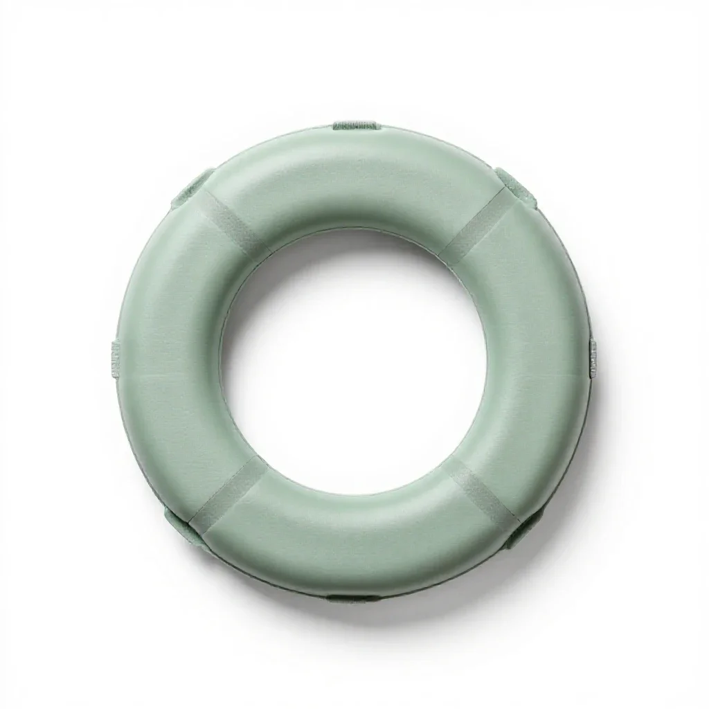 Life preserver isolated on a white background
