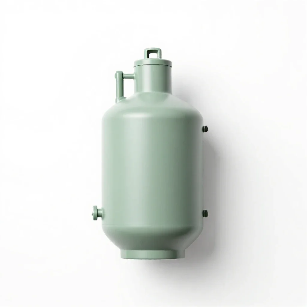Liquid metal reactor isolated on a white background