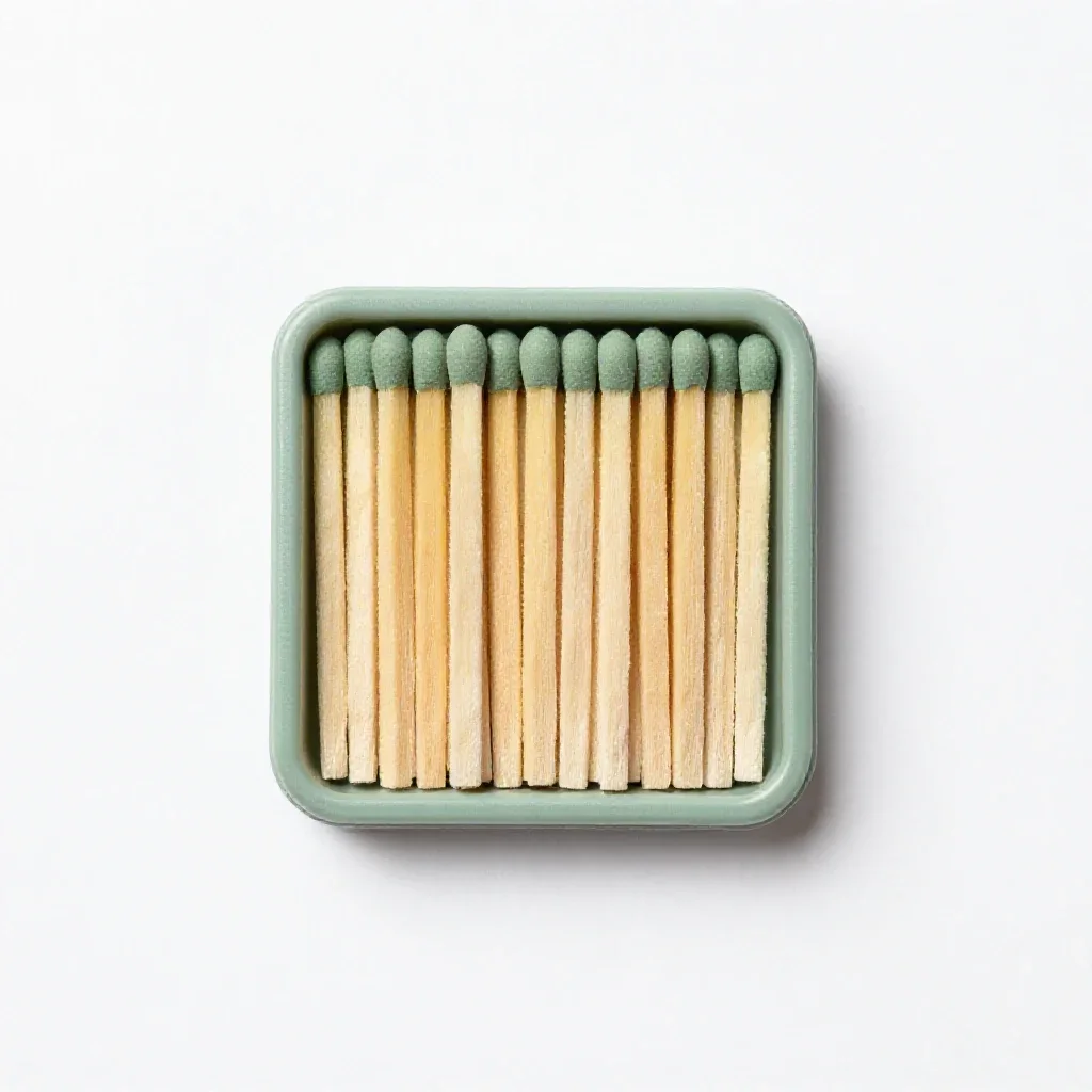 Matchstick isolated on a white background