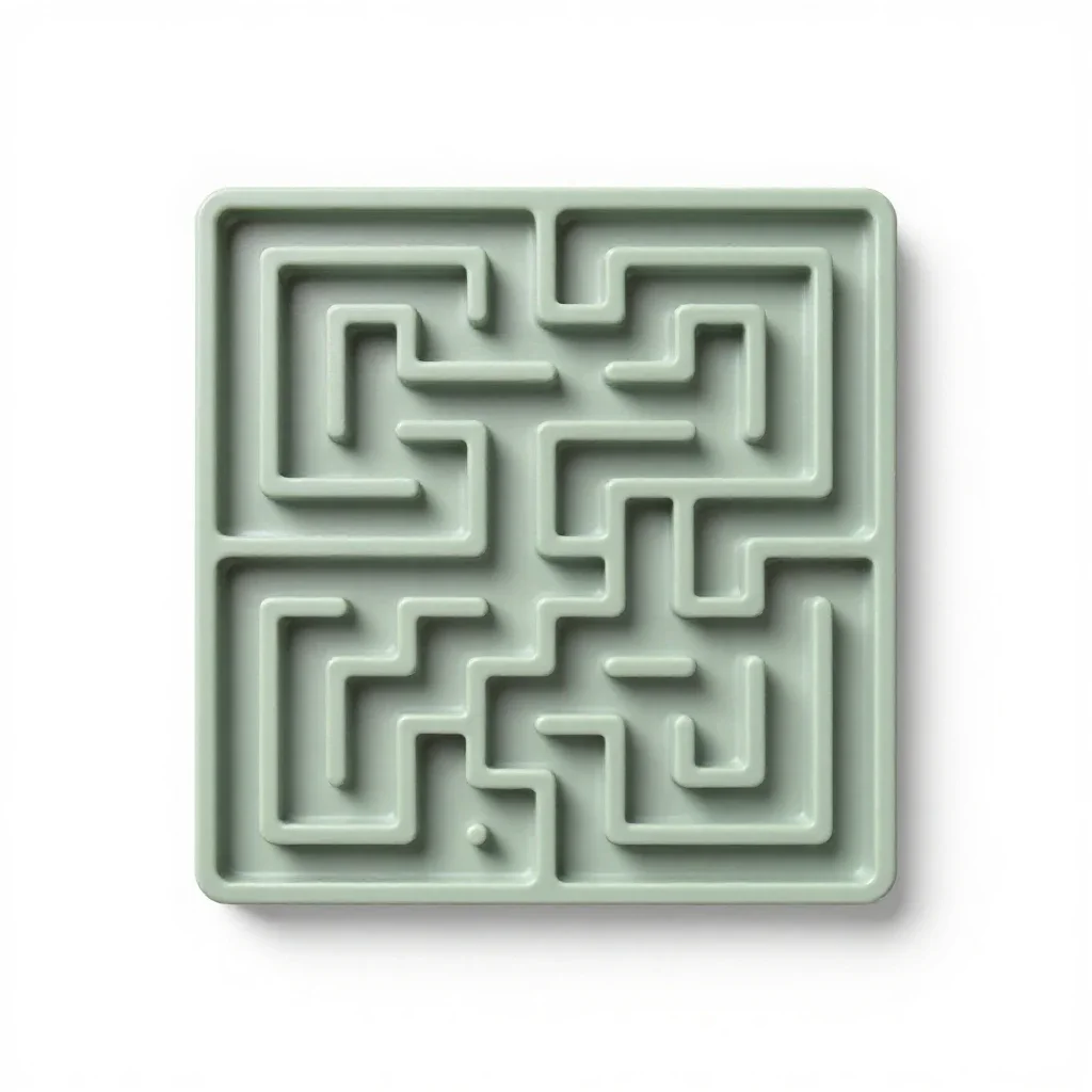 Maze isolated on a white background
