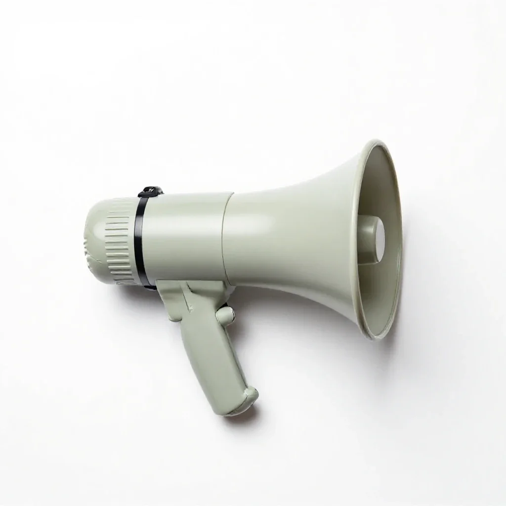 Megaphone isolated on a white background