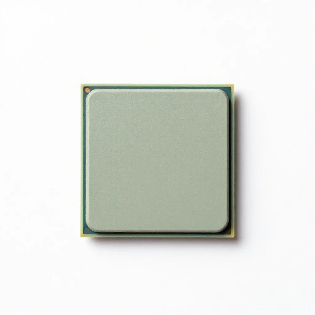 Microprocessor isolated on a white background