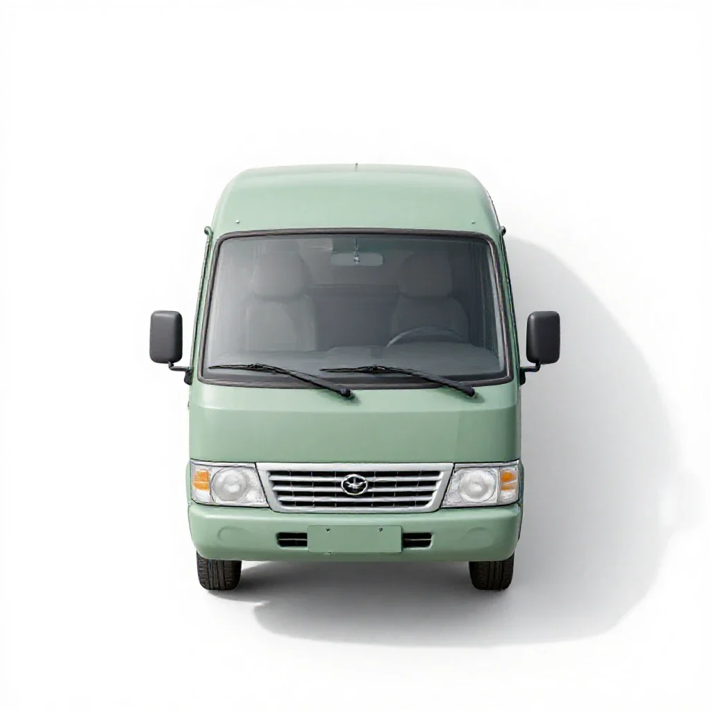 Minibus isolated on a white background