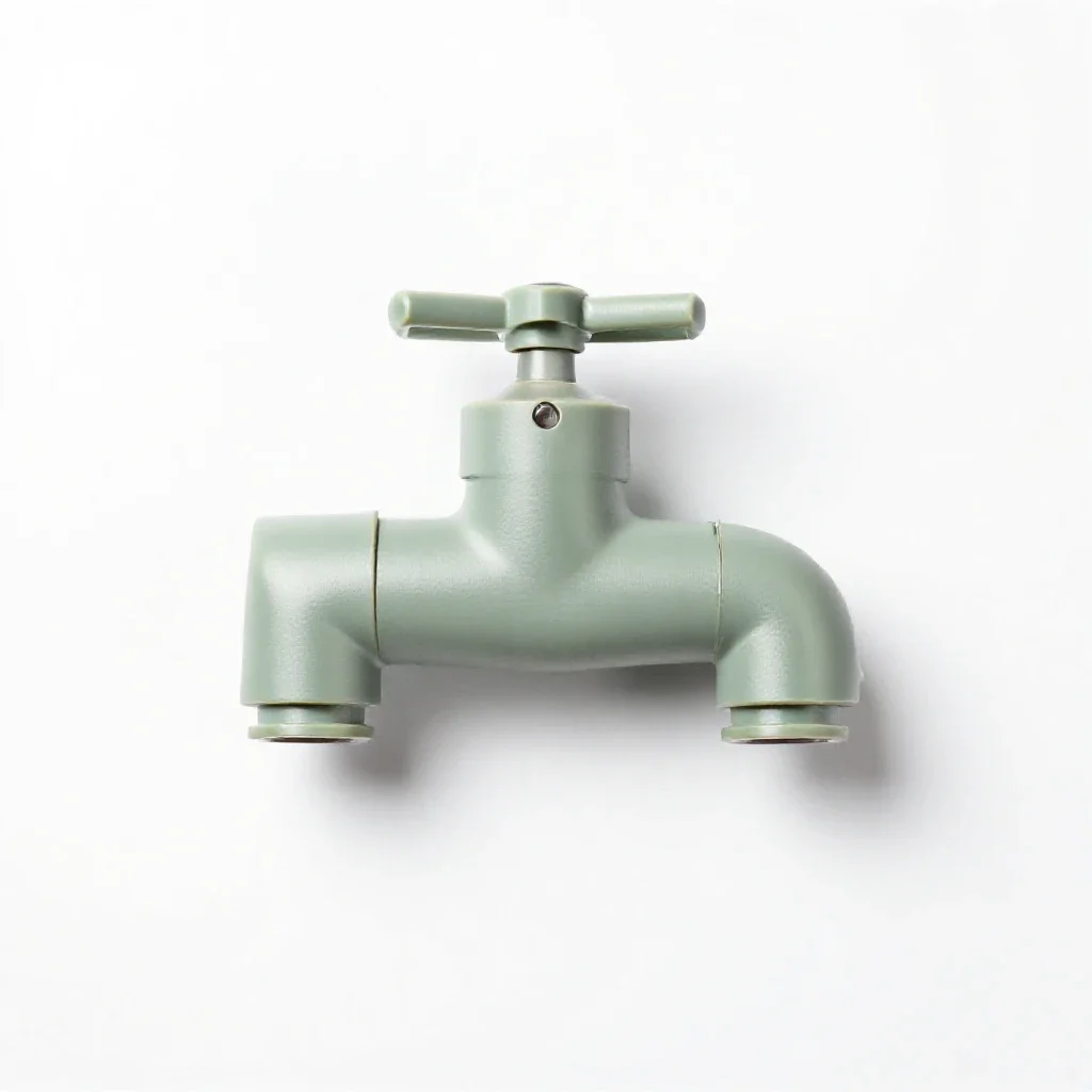 Mixing faucet isolated on a white background