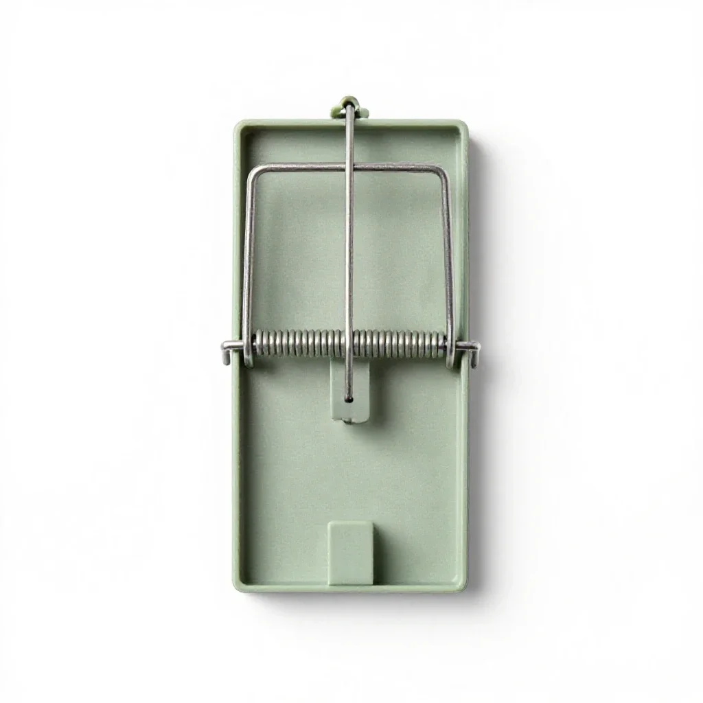 Mousetrap isolated on a white background