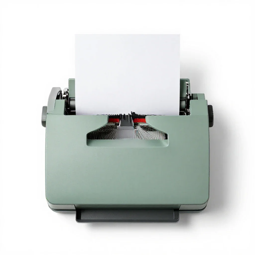 Paper feed isolated on a white background