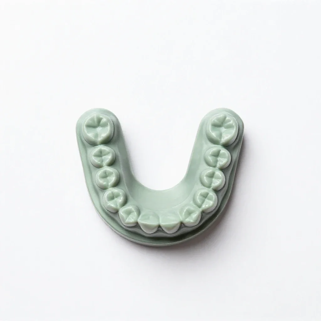 Partial denture isolated on a white background
