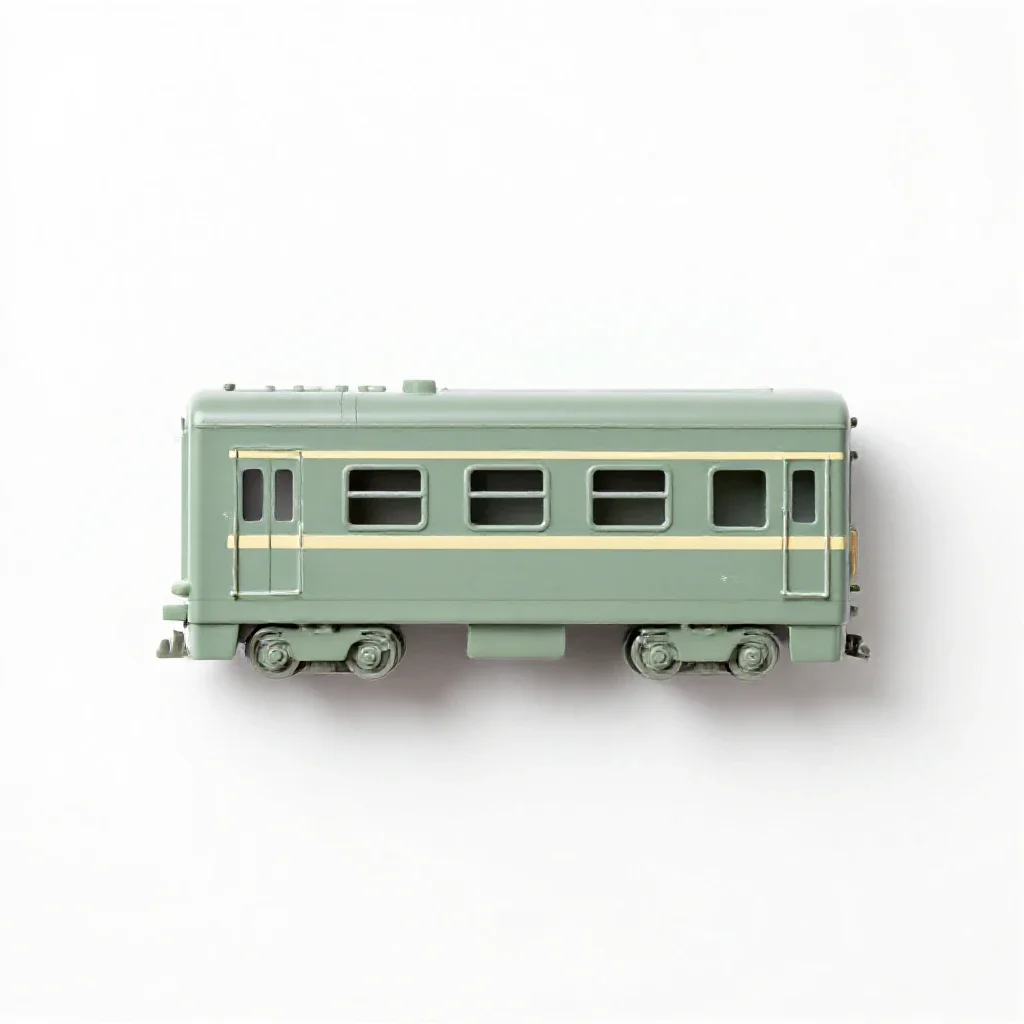 Passenger train isolated on a white background