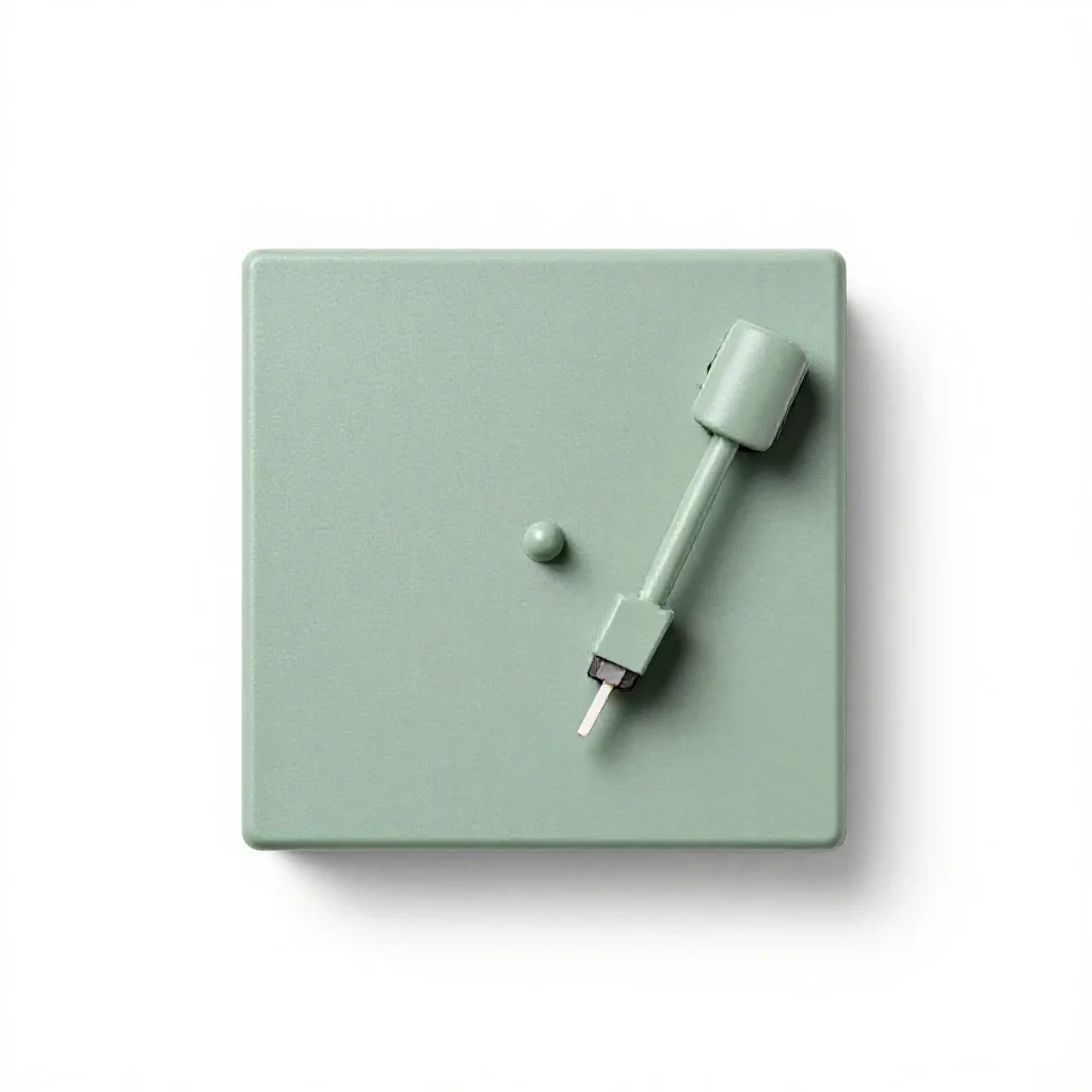 Phonograph needle isolated on a white background