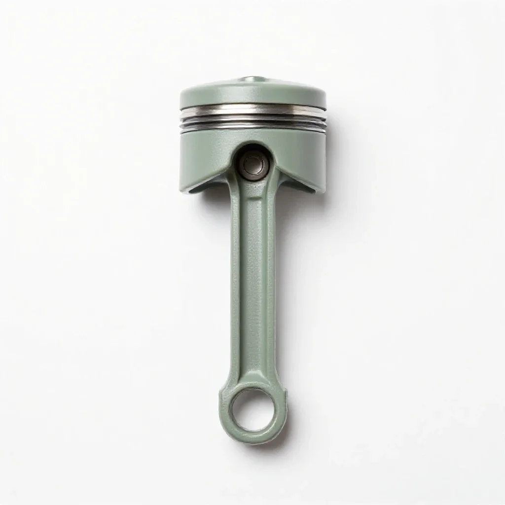 Piston rod isolated on a white background