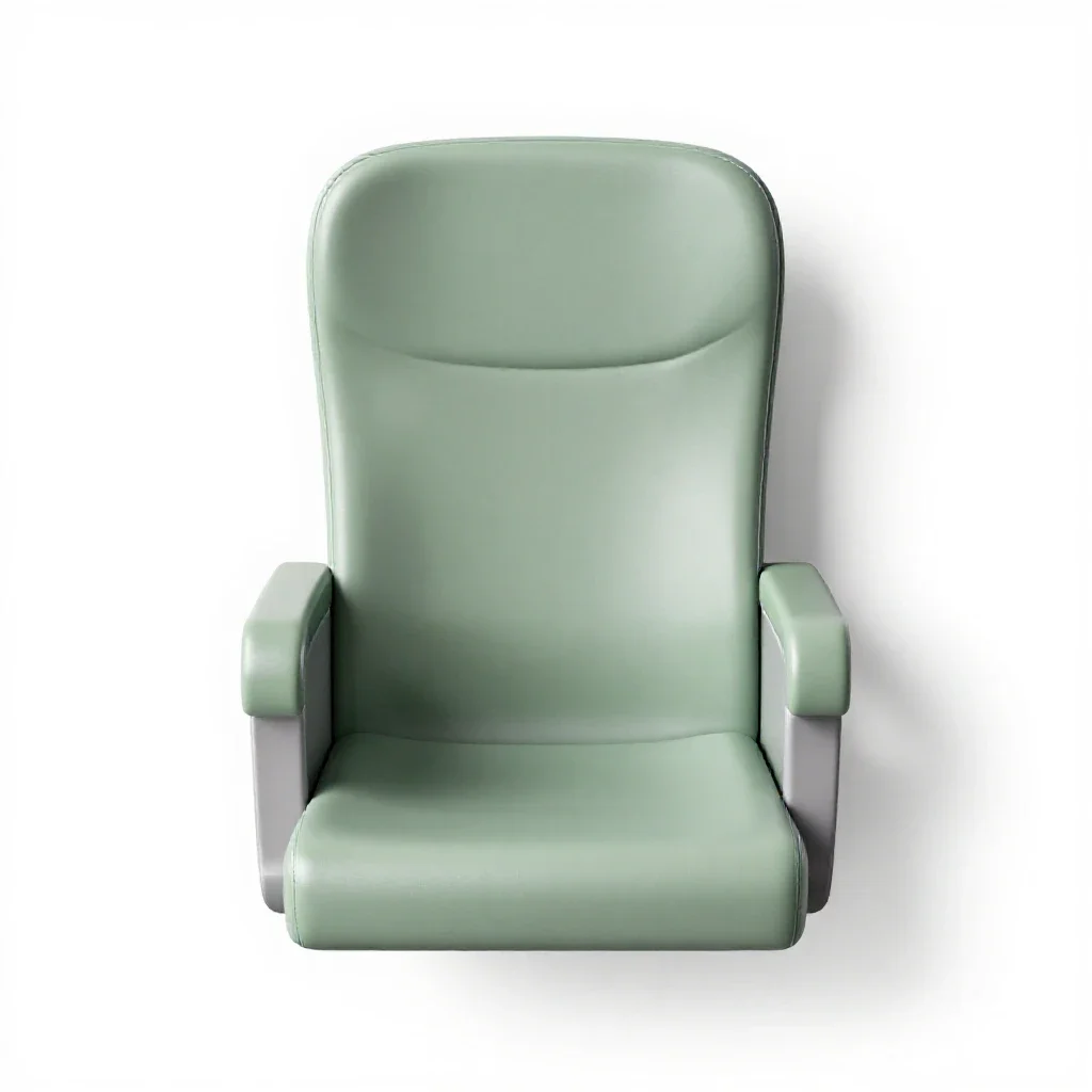 Plane seat isolated on a white background