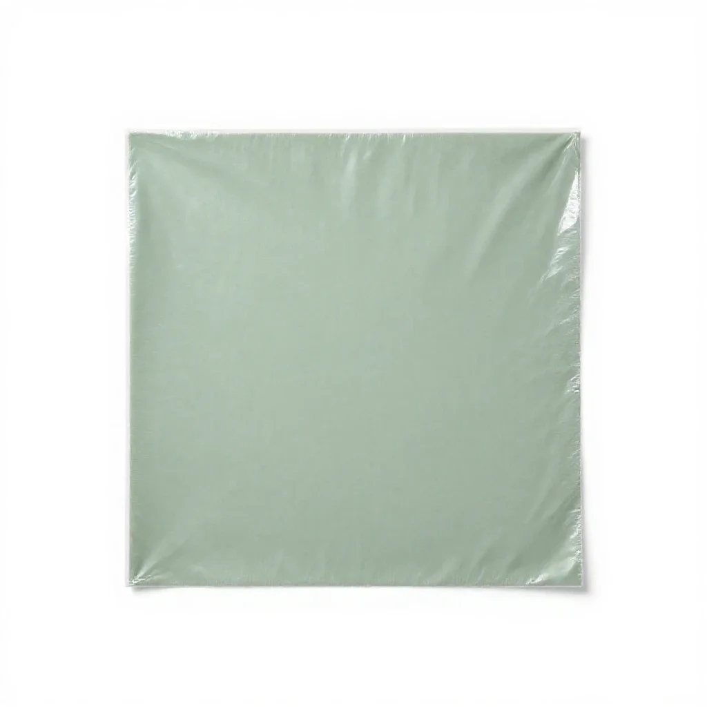 Plastic wrap isolated on a white background