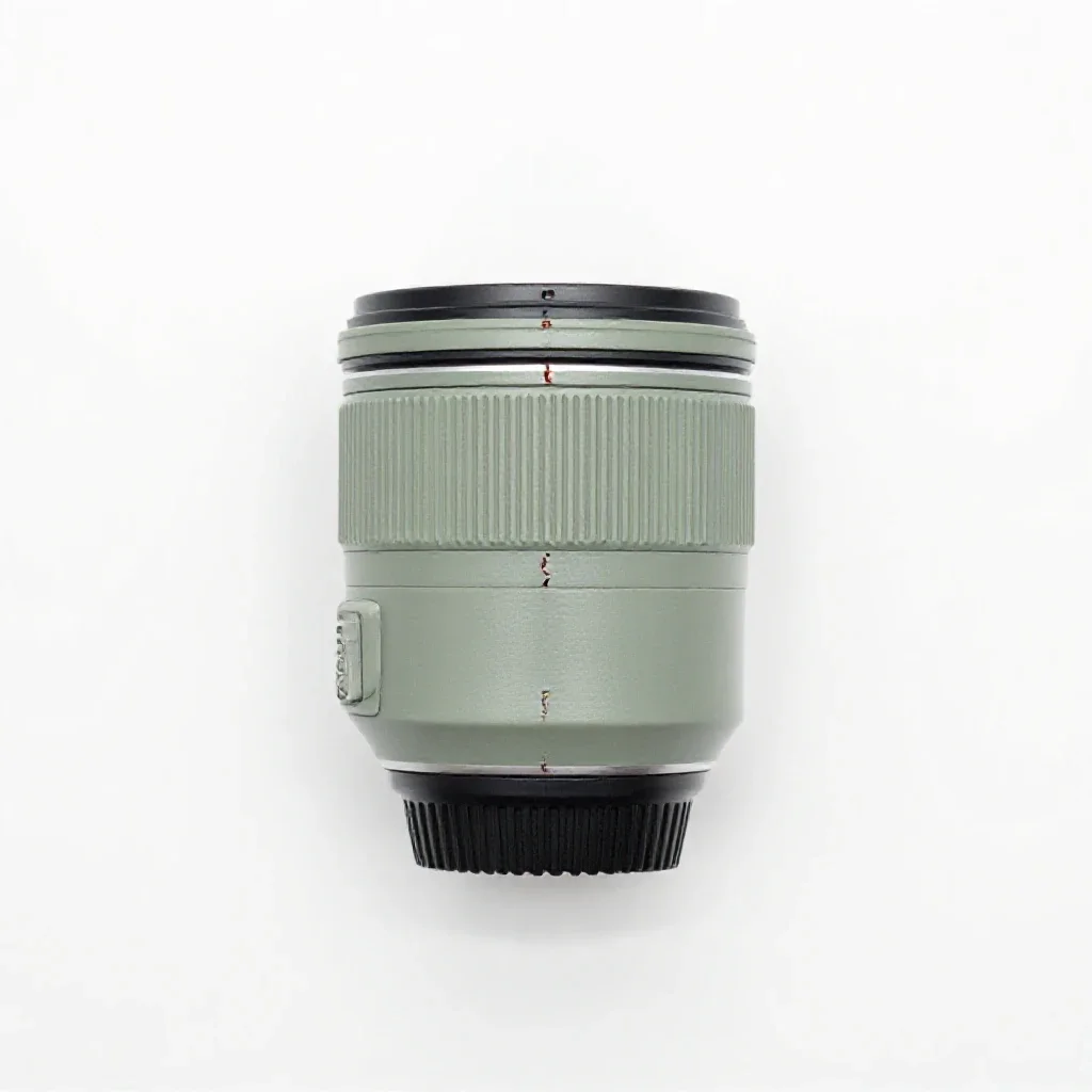 Portrait lens isolated on a white background