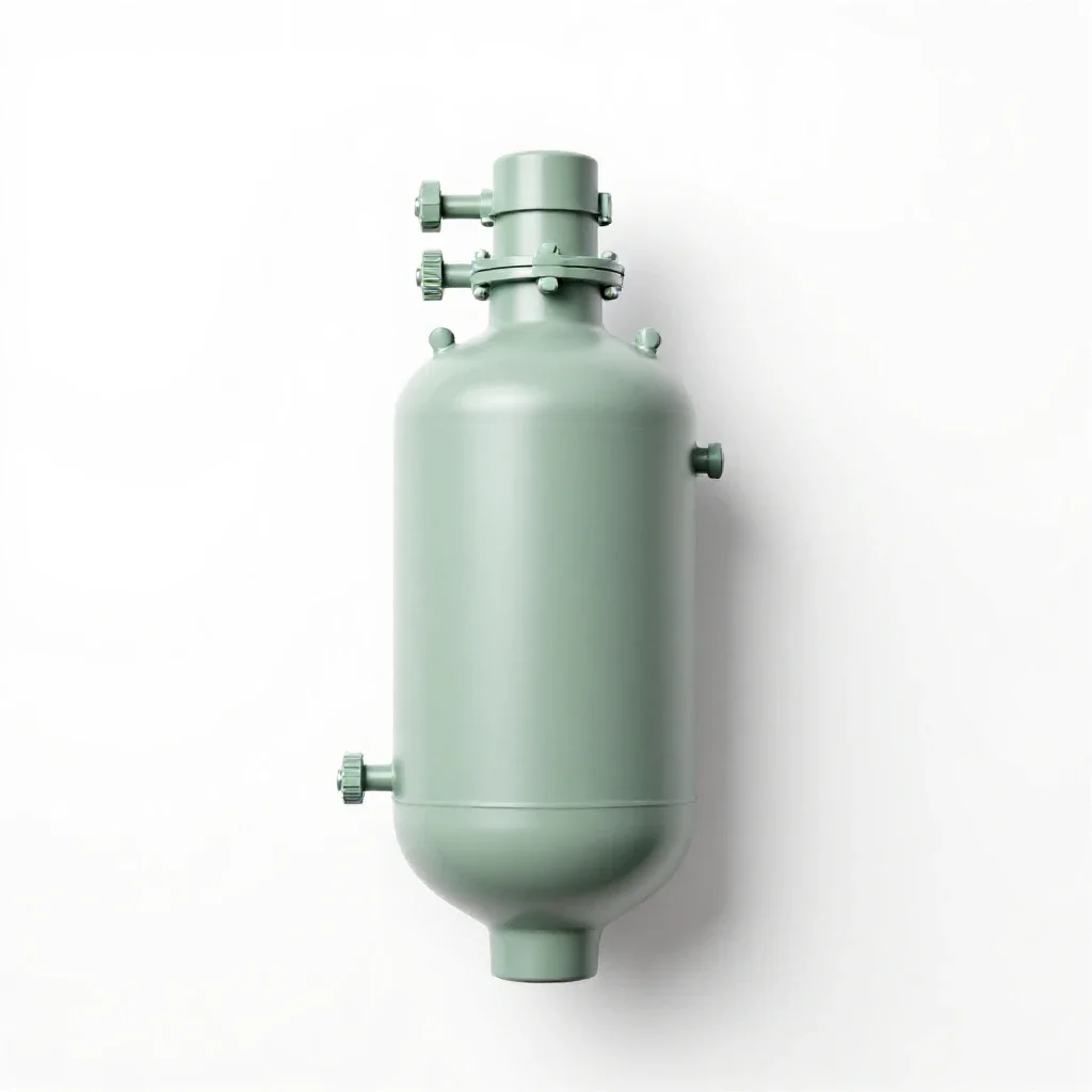 Pressurized water reactor isolated on a white background