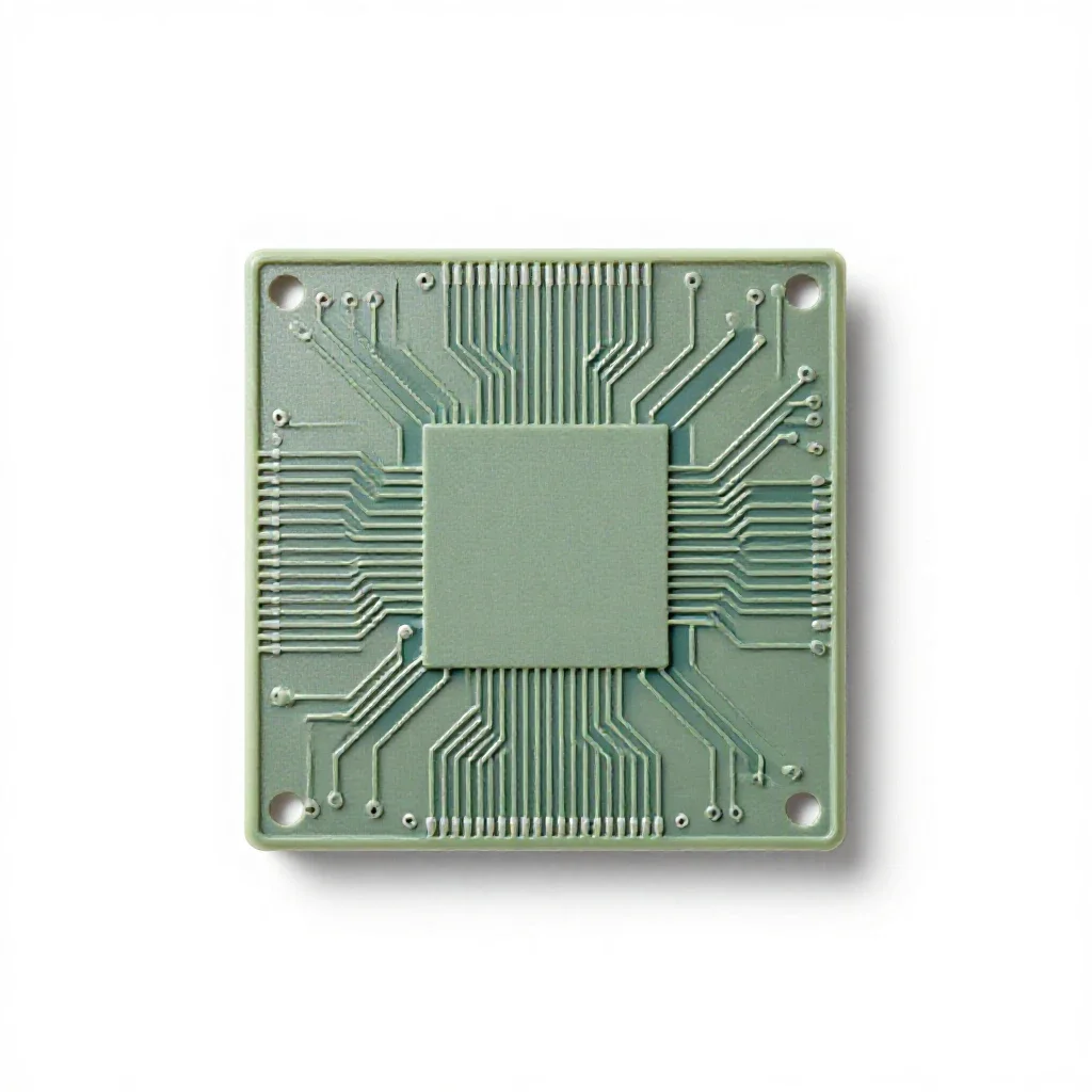 Printed circuit isolated on a white background