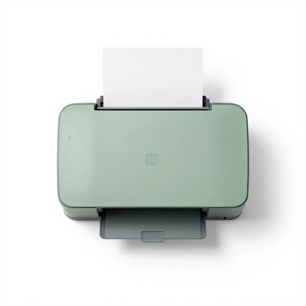 Printer cable isolated on a white background