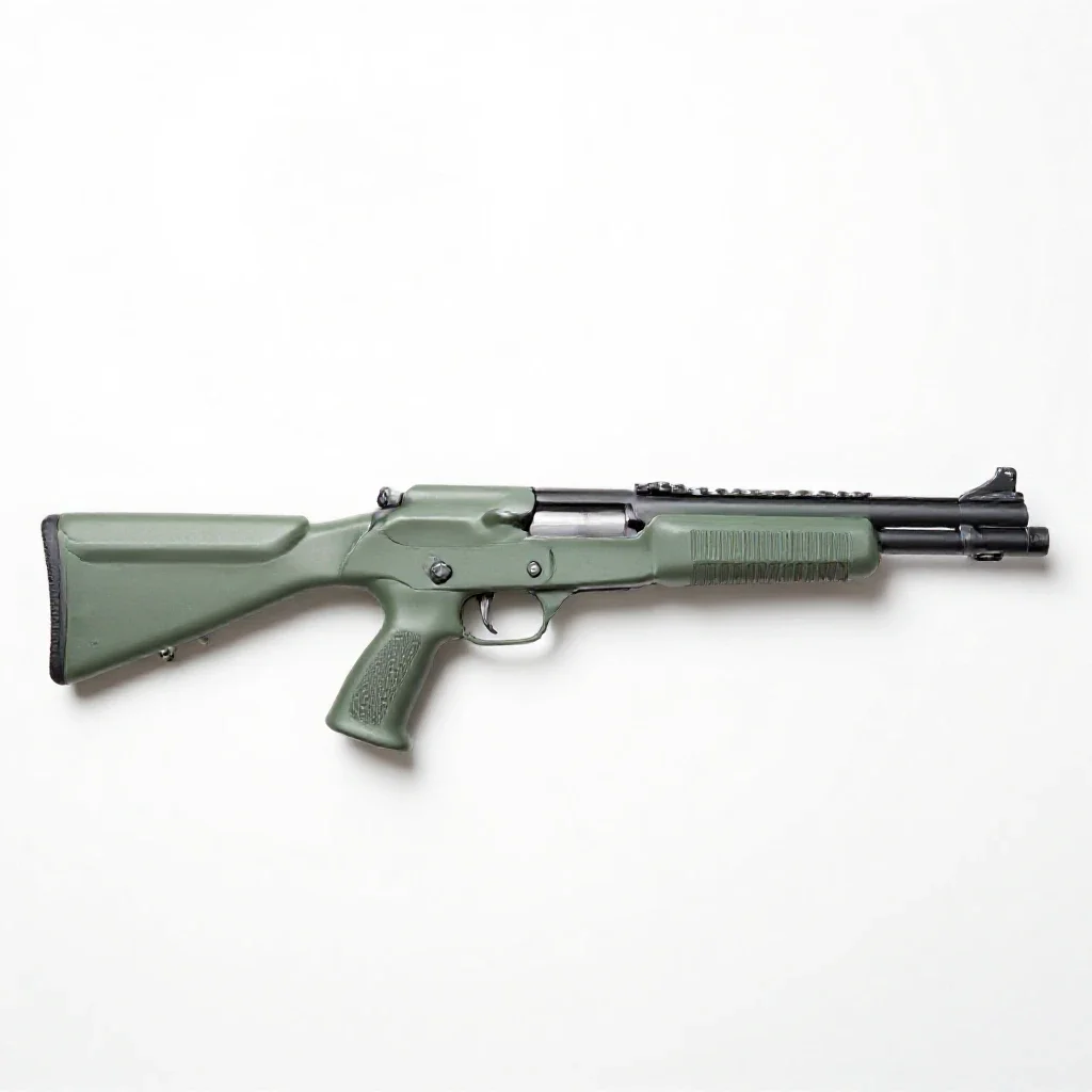 Pump action isolated on a white background