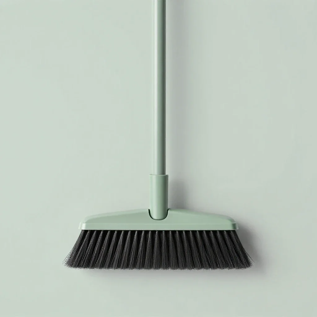 Push broom isolated on a white background