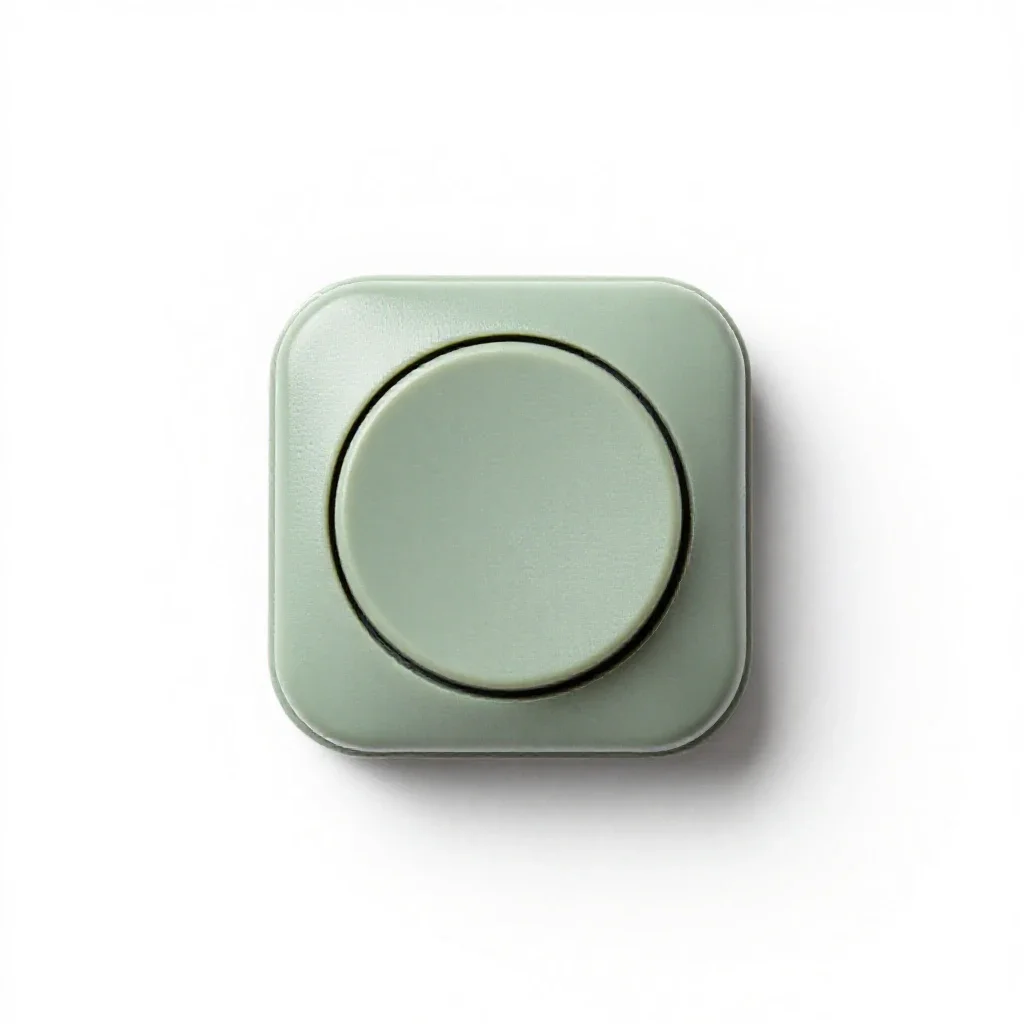Push button isolated on a white background