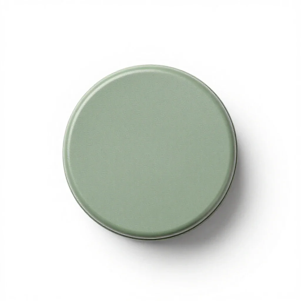 Round isolated on a white background