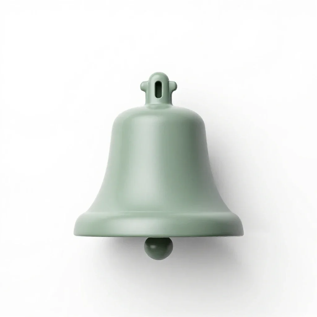 School bell isolated on a white background